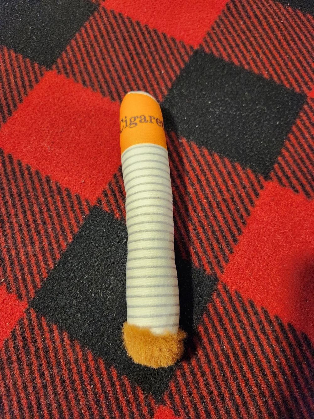 1 Cigarette Dog Toy Funny Squeaky Stuffed Plush Toys for Medium & Small Dog USA